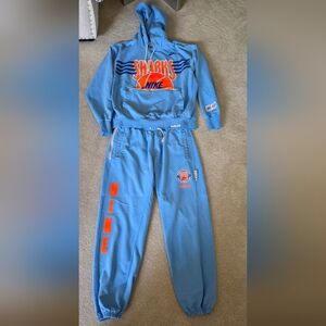Men's l Blue l Nike Sharks Basketball Jogging Set Sz: Large